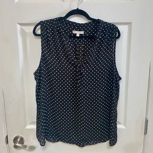 Banana Republic polka dot blouse